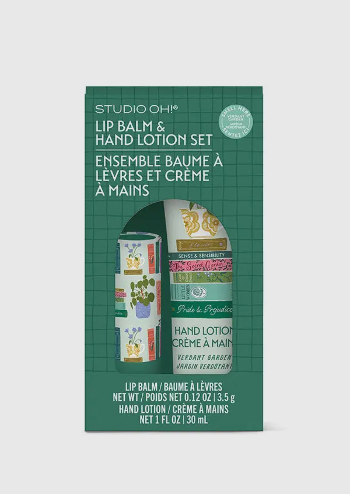 Books Hand Cream + Lip Balm Set