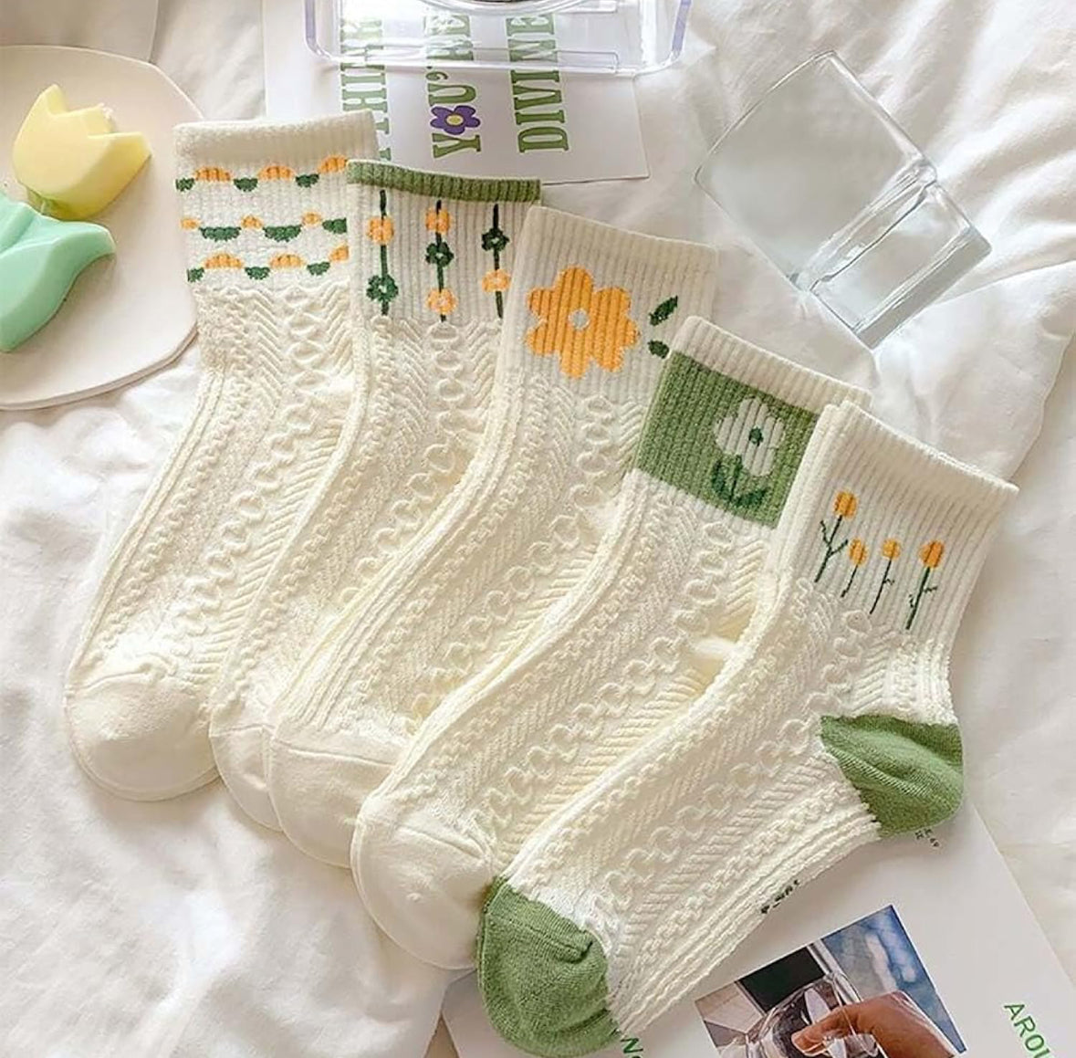 Spring Flower Socks