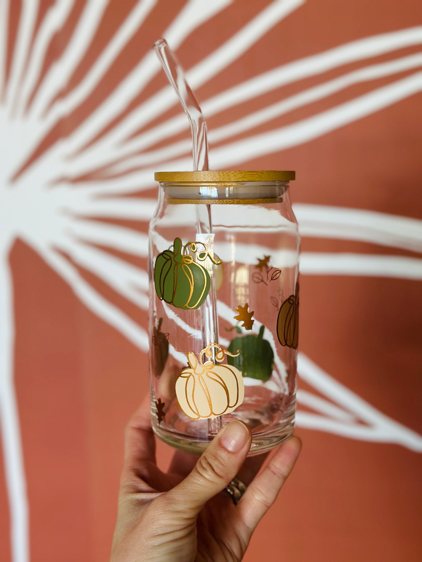 PUMPKIN TRENDY ICED COFFEE/TEA CUP