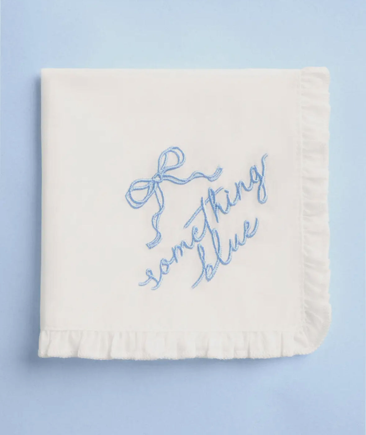 Something Blue Bride Handkerchief