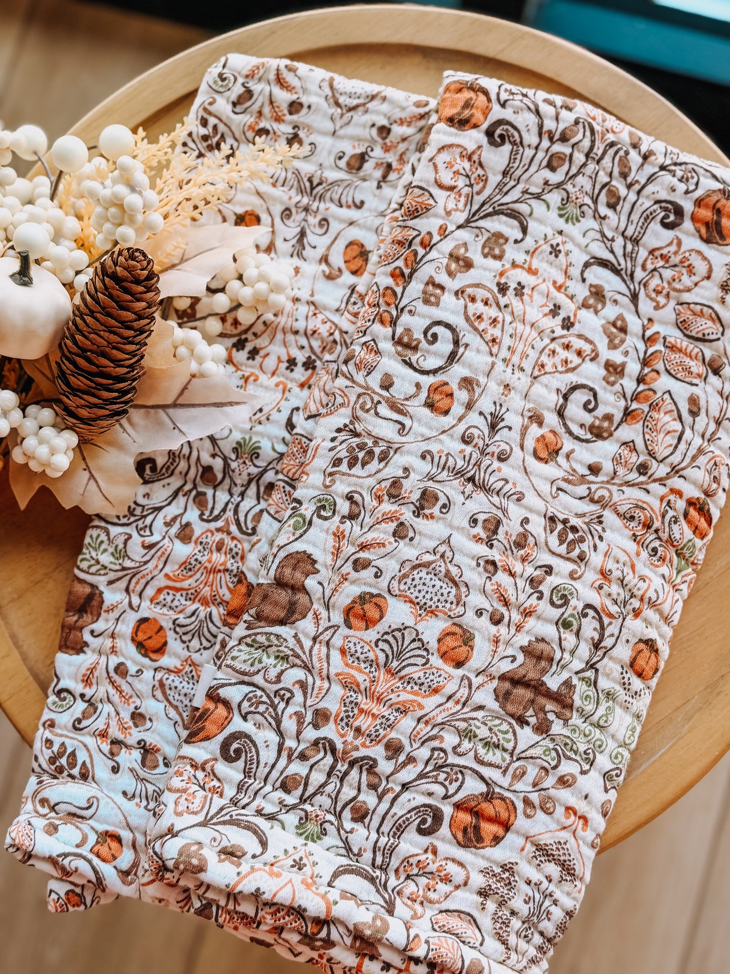 Acorn Harvest Hand Towel