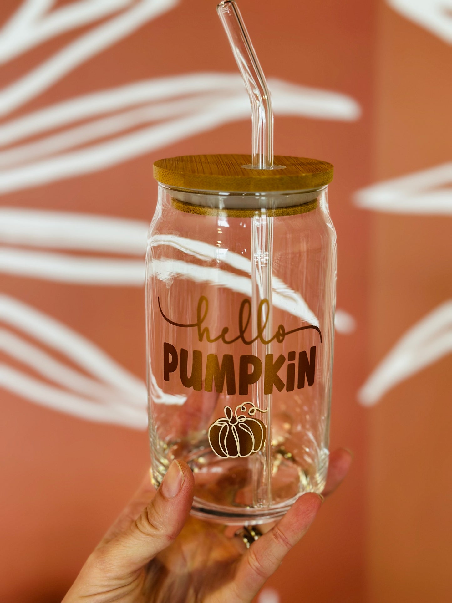 HELLO PUMPKIN TRENDY ICED COFFEE/TEA CUP