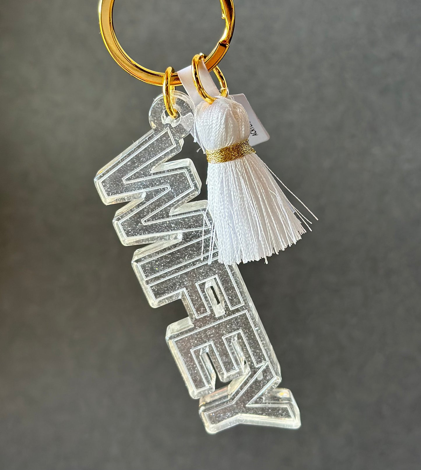 Wifey Tassel Keychain