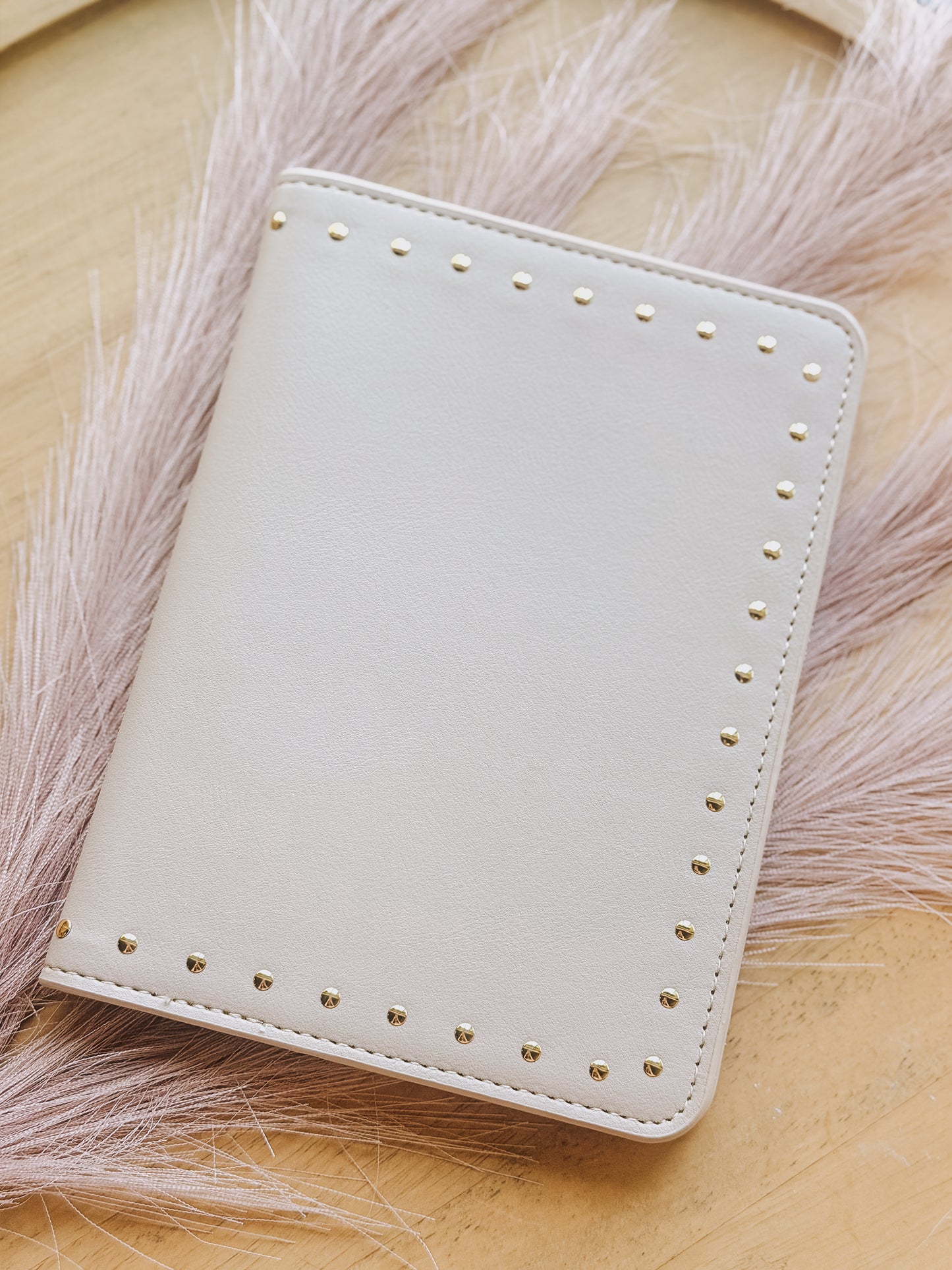 Studded Faux Leather Notebook