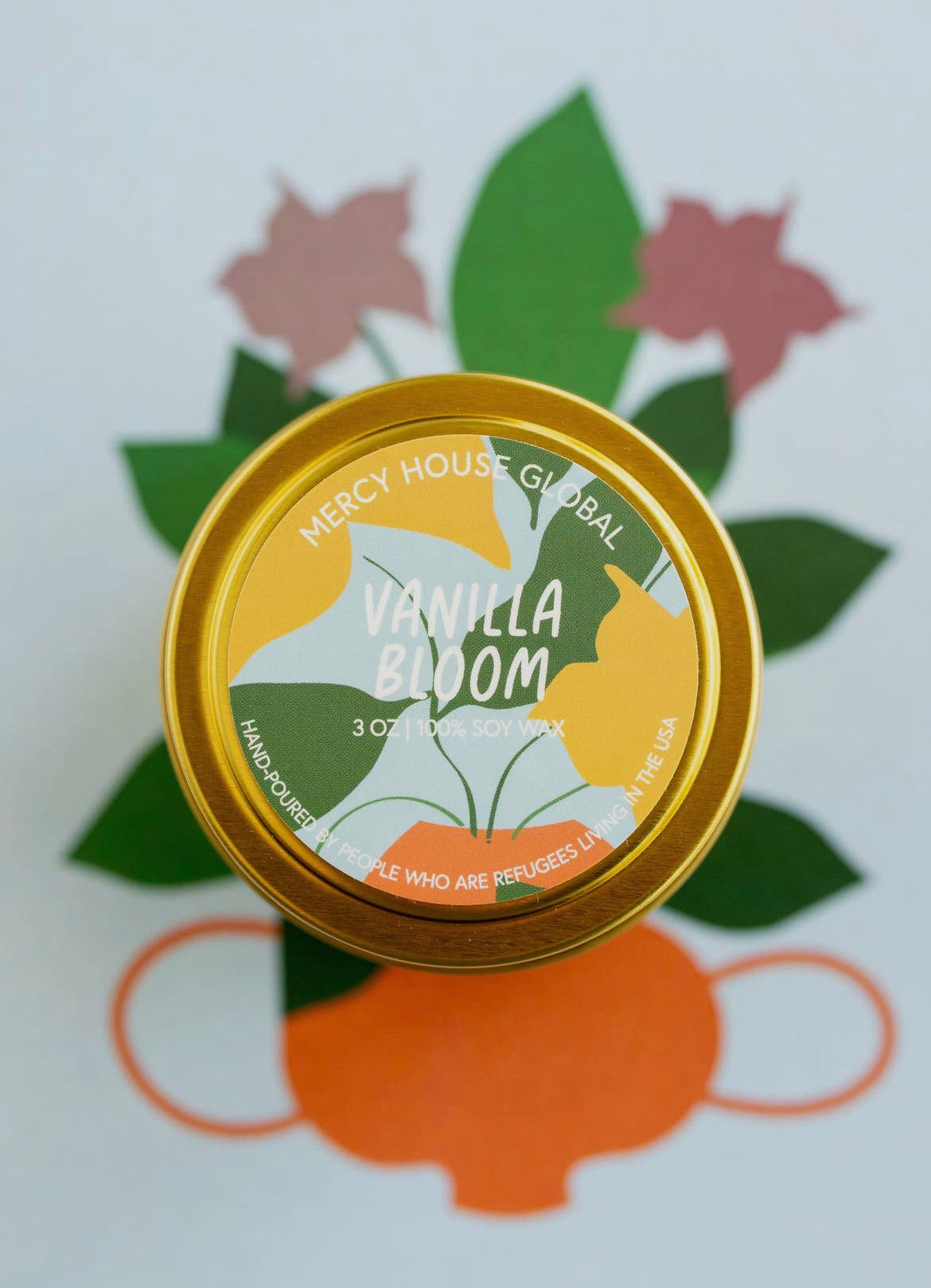 Vanilla Bloom Tin Candle