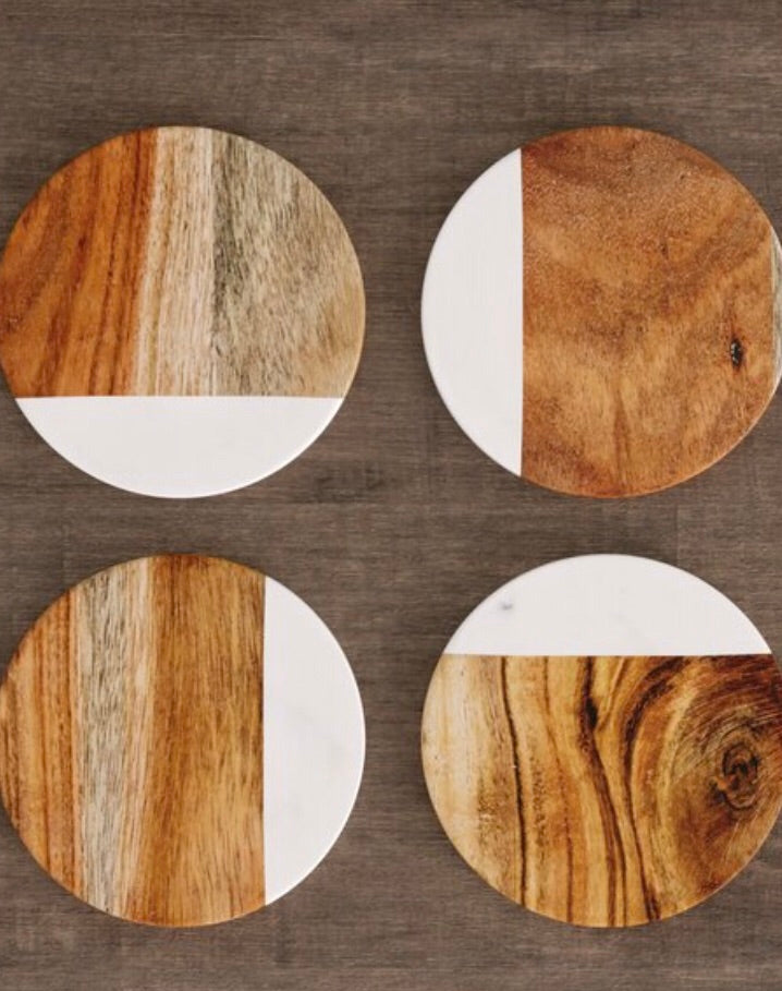 Marble Wood Coaster