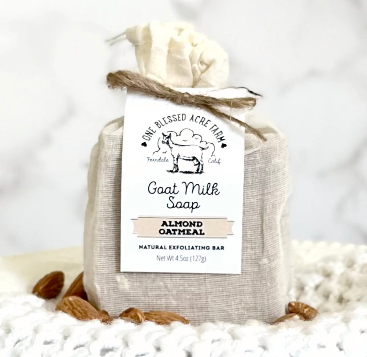 Almond Oatmeal Goat Milk Soap Bar