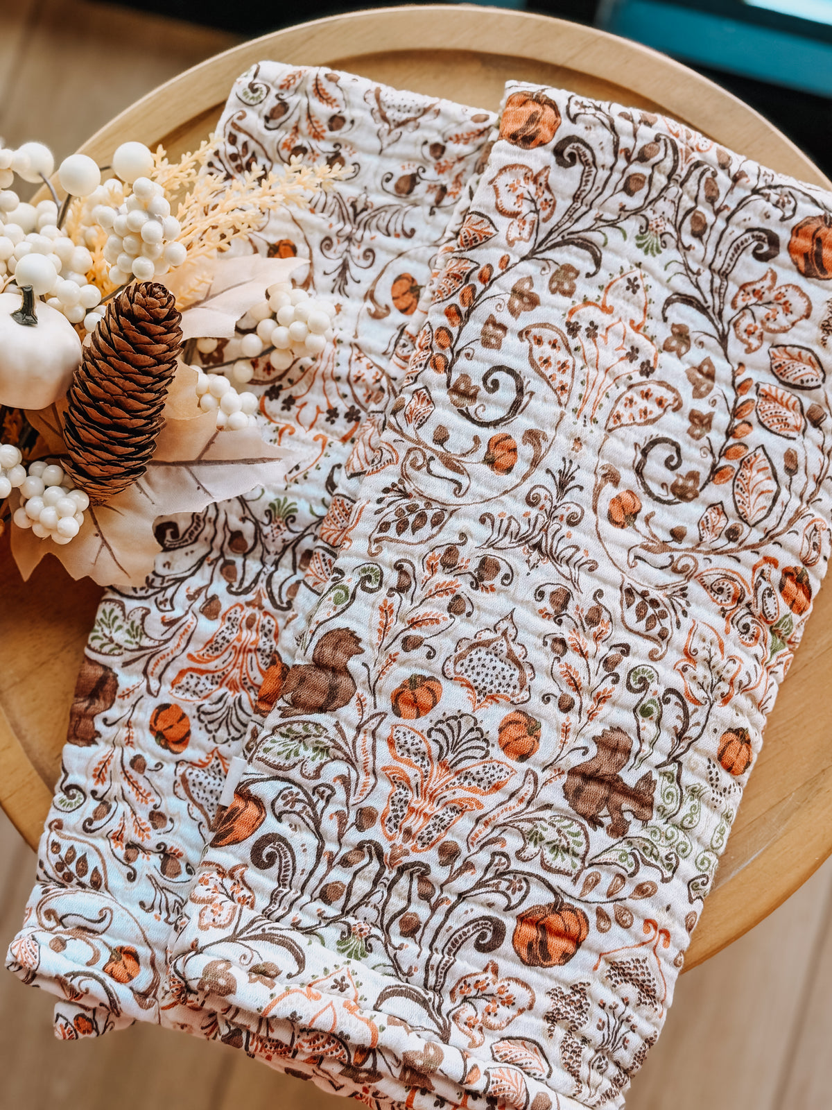 Acorn Harvest Hand Towel
