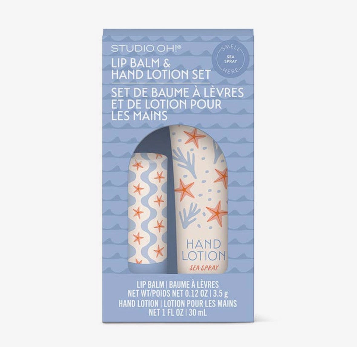 Sea Life Hand Cream + Lip Balm Set
