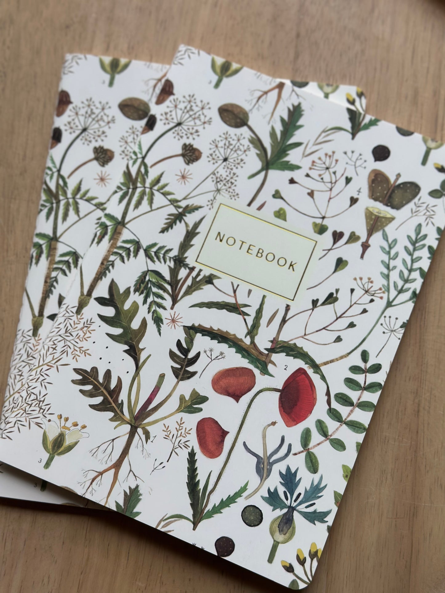 Greens + Flowers Notebook