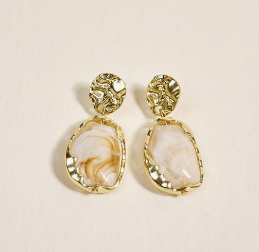 Gold Drip Drop Earrings